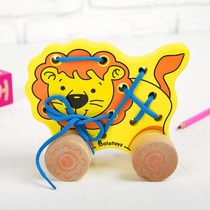 Каталка-шнуровка "Львёнок"