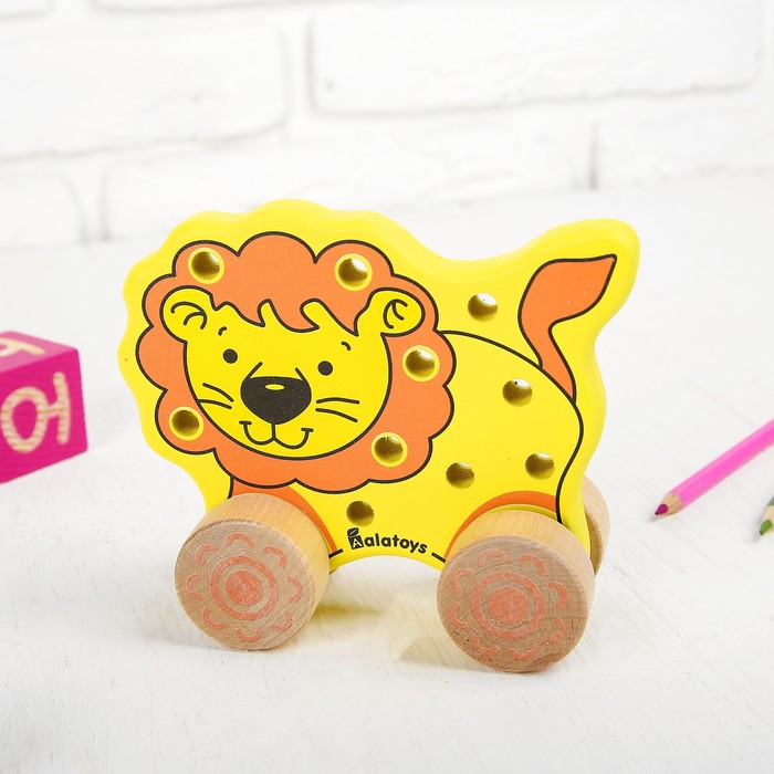 Каталка-шнуровка "Львёнок"