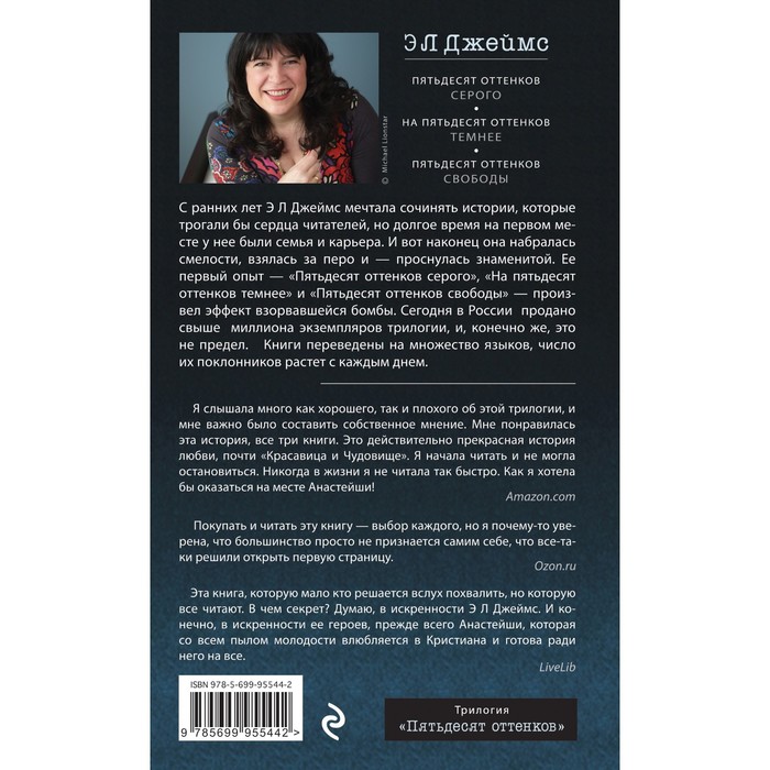 

Пятьдесят оттенков. Трилогия, покорившая мир (комплект из 3-х книг). Джеймс Э Л