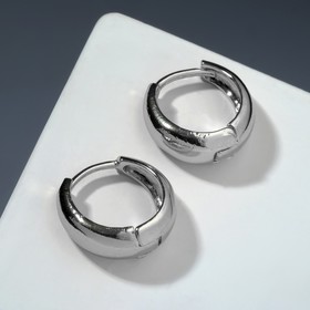 

Серьги-кольца "Эстетика" круг, цвет серебро, d=1,5