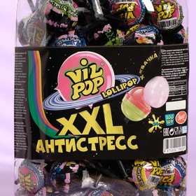 

Леденцы карамельные с жевательной резинкой на палочке VIL POP XXL антистресс,24г