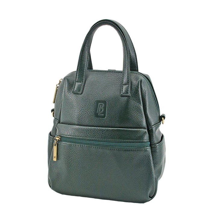 фото В2746 рюкзак, отдел на молнии, цвет зеленый 27х18х10см bagsland