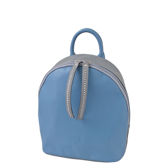 фото В2740 рюкзак, отдел на молнии, цвет синий/серый 25х22х10см bagsland