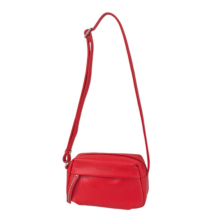 фото В2621 сумка кросс-боди, отдел на молнии, цвет красный 13х21х8см bagsland