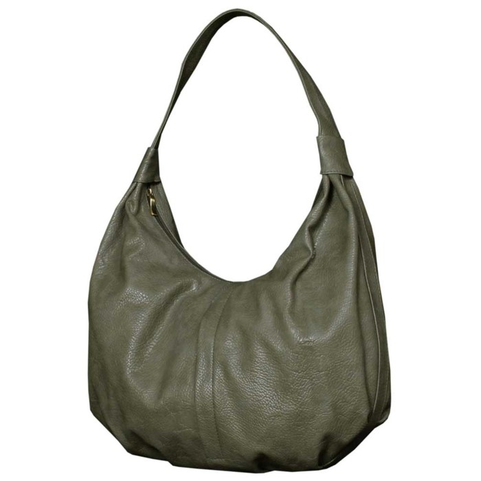 фото В2211 сумка мешок, отдел на молнии, цвет зеленый 22х40х13см bagsland