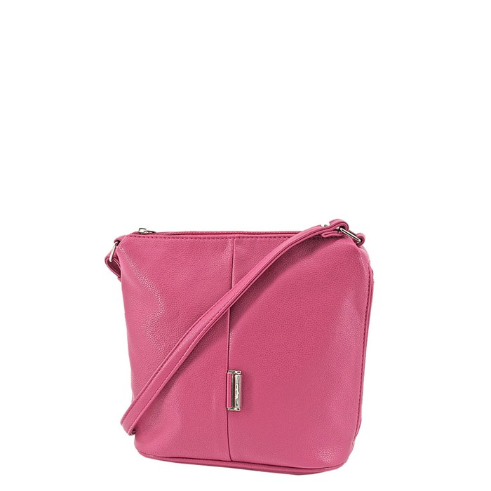 фото В16 сумка кросс-боди, отдел на молнии, цвет розовый 24х22х11см bagsland