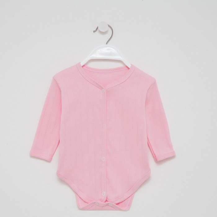 Боди детское, цвет розовый, рост 74 см