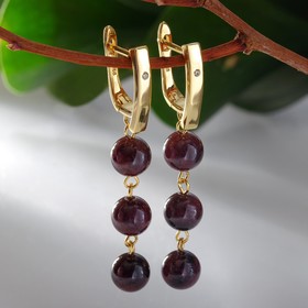 

Серьги шар №8 "Гранат" трио, 5,5см