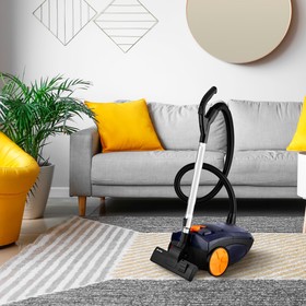 Пылесос Vitek VT-8106 VT, 2200/400 Вт, мешок 4 л, фиолетово-оранжевый