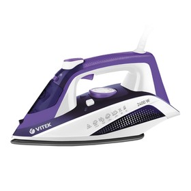 

Утюг Vitek VT-8310, 2400 Вт, керамическая подошва, 300 мл, бело-фиолетовый