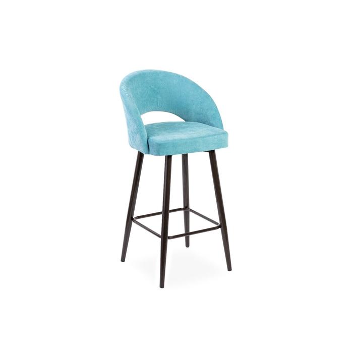 Барный стул Мирелла Инфинити 08 Бирюзовый/ Хард металл Коричневый