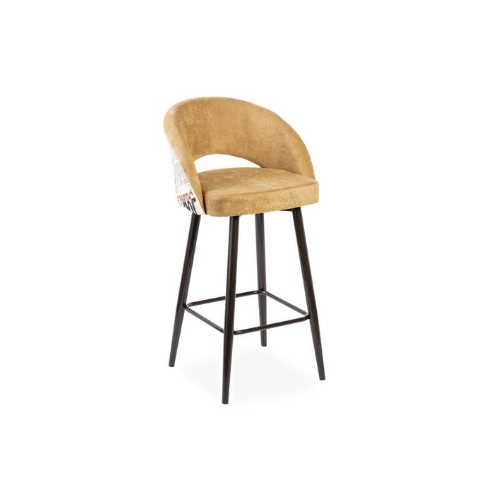 Барный стул Мирелла Шарли 04 карамель/ Хард металл Коричневый