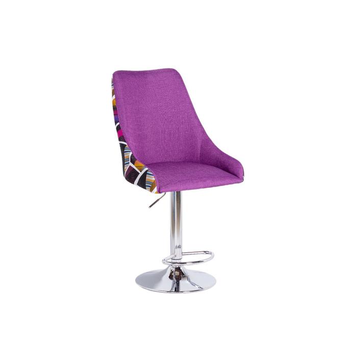 Барный стул Хэнк Мидеа 21 фиолетовая Белинда/ Хром