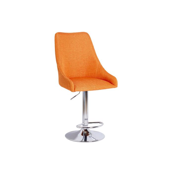 Барный стул Хэнк Мидеа 11 оранжевый/ Хром