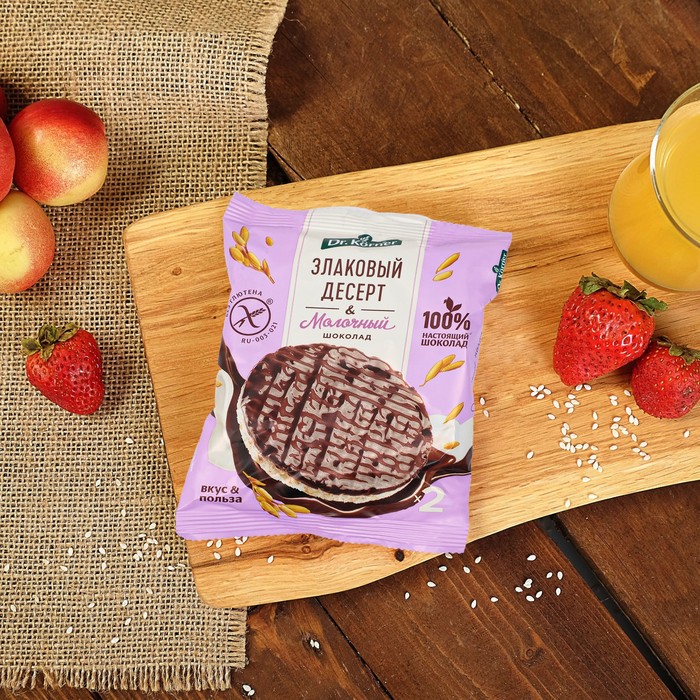 Хлебцы рисовые «Злаковый десерт с молочным шоколадом», 34 г