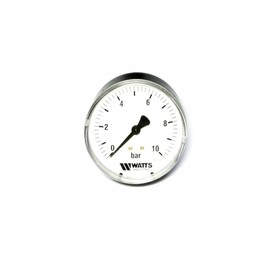 

Манометр Watts 10008093, аксиальный, 10 бар, диаметр 50 мм, 1/4"