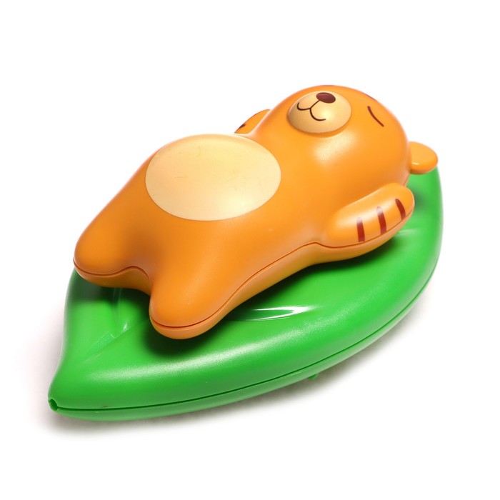 Игрушка заводная, водоплавающая «Мишка», цвета МИКС водоплавающая игрушка лягушонок заводная