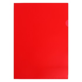 Папка-уголок, А4, 180 мкм, Calligrata, непрозрачная, красная