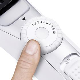 

Триммер HOTTEK HT-964-006, для бороды и усов, 1-10 мм, 10 установок длины, белый