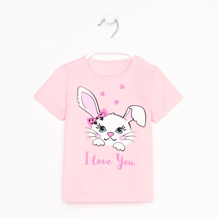 фото Фуфайка (футболка) для девочки а.4-49-2., цвет розовый, рост 92 luneva