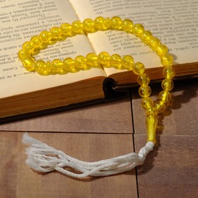 

Чётки мусульманские "Янтарь" (имитация), цвет жёлтый