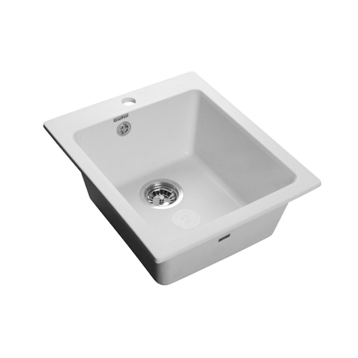

Мойка кухонная из камня GranFest GF-P505, 430х505 мм, цвет иней