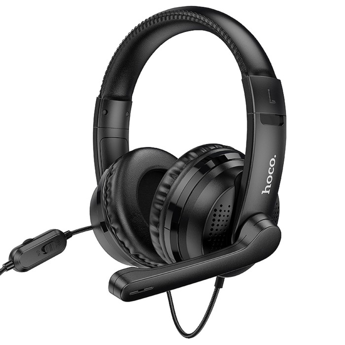 

Наушники Hoco W103, игровые, накладные, микрофон, 3.5 мм, 1.2 м, черные