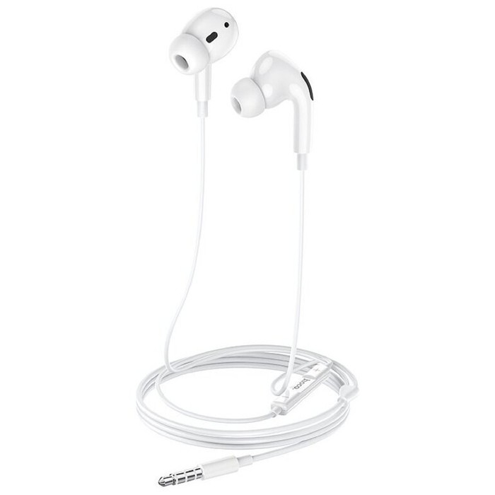 

Наушники Hoco M1 Pro, проводные, вакуумные, микрофон, Jack 3.5, 1.2 м, белые
