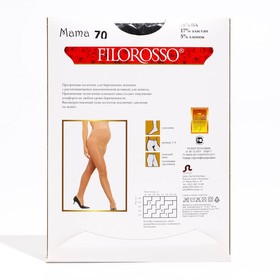 

Колготки Filorosso, лечебно-профилактические для беременных, 70 den,1 класс, черный, размер 2