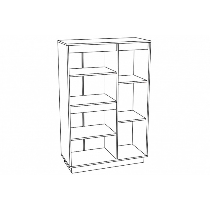 

Шкаф Virginia Левый, 11.85, 942х400х1434, Белый Скандинавский/Ясень Анкор темный