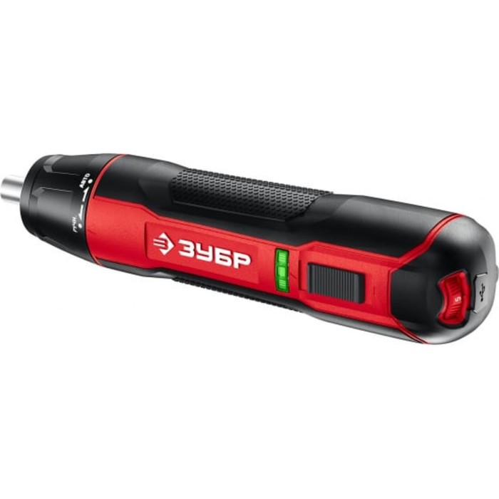 Отвертка аккумуляторная ЗУБР ЗО-4 КН33 Li-lon 15 Ач 360 обмин шестигранный хвостовик 2700₽