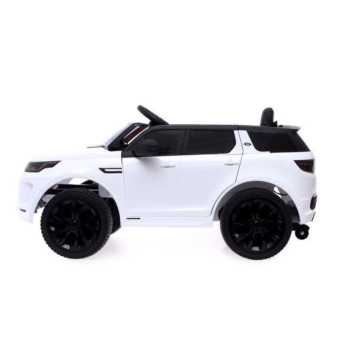 фото Электромобиль land rover discovery sport, eva колёса, кожаное сидение, цвет белый