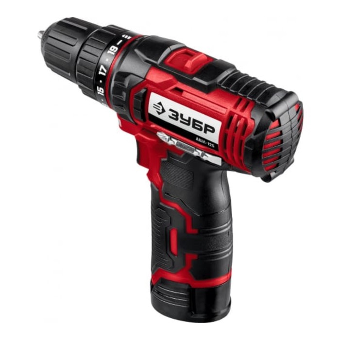 Дрель-шуруповерт ЗУБР аккумуляторный 1х13 Ач БЗП 08-10 мм 0-3500-1300 обмин 445000₽
