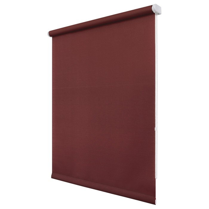 Рулонная штора «Шантунг», 140х175 см, цвет красный
