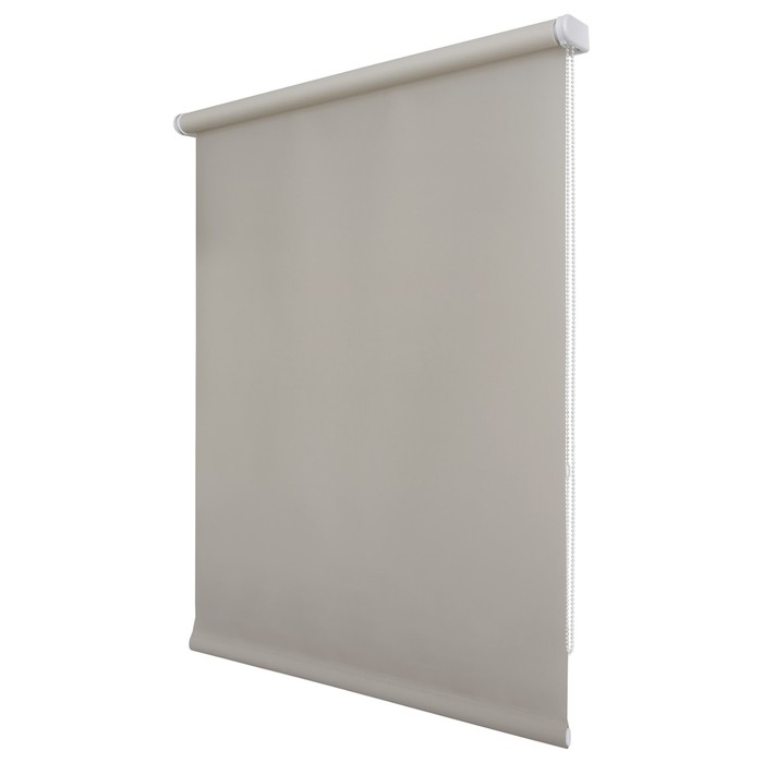 фото Рулонная штора «плайн», 90х175 см, цвет светло-серый уют