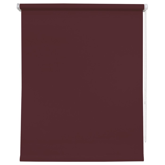 Рулонная штора «Плайн», 100х175 см, цвет бордовый