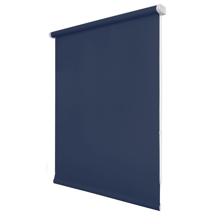 Рулонная штора «Плайн», 50х175 см, цвет синий рулонная штора плайн 50х175 см цвет кремовый