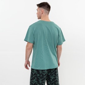 

Футболка мужская, цвет бирюзовый, размер 54 (3XL)