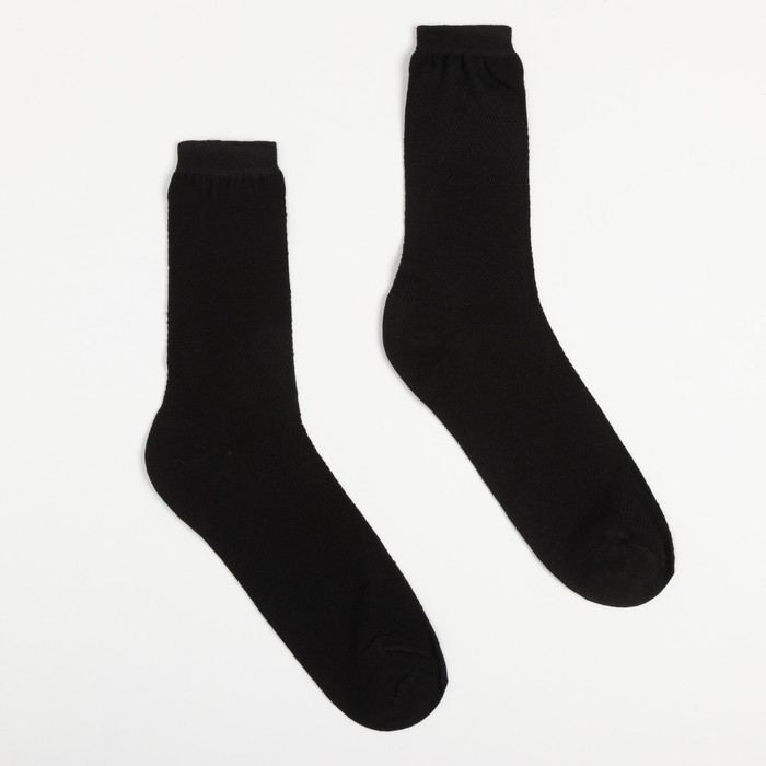 фото Носки мужские, цвет чёрный, размер 29 альтаир
