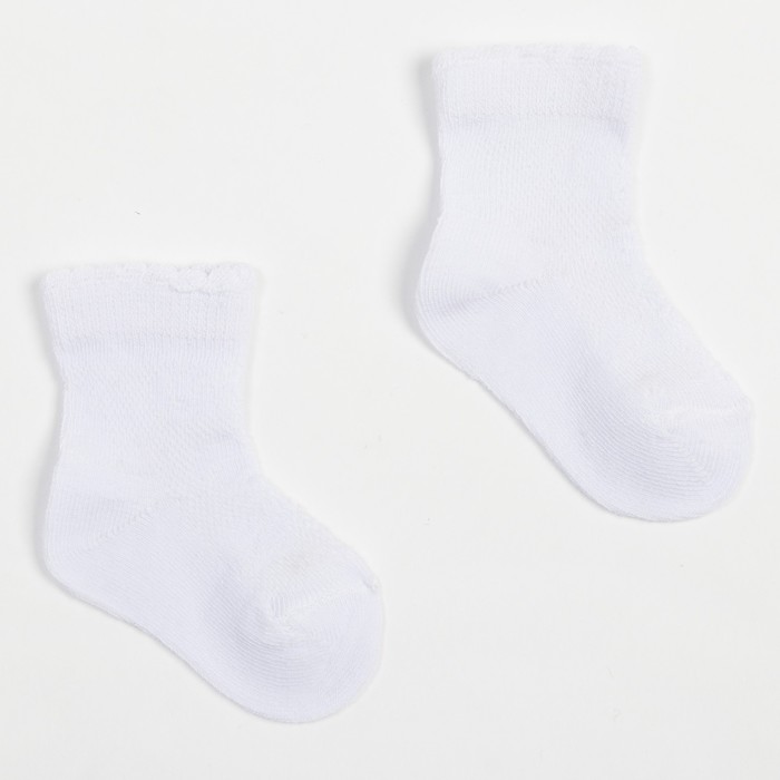 Носки детские, цвет белый, размер 14