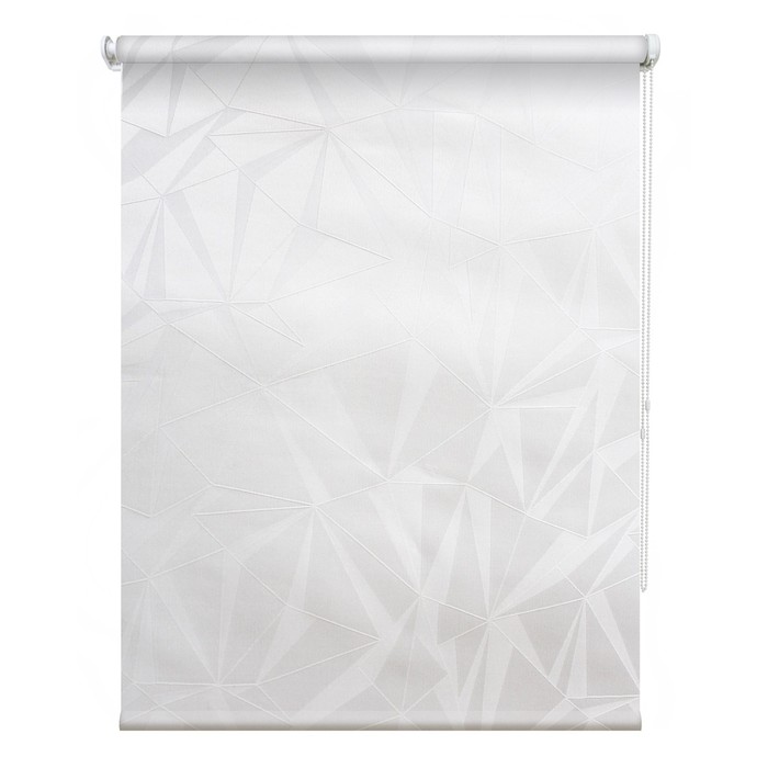 Рулонная штора «Грани», 70х175 см, цвет белый