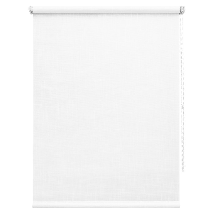Рулонная штора «Шантунг», 85х175 см, цвет белый