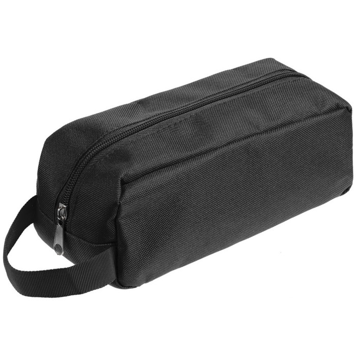 Косметичка сумочка 600D, отдел на молнии, цвет черный 20х9х9см