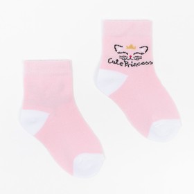 Носки детские, цвет розовый, размер 7-8 Ош