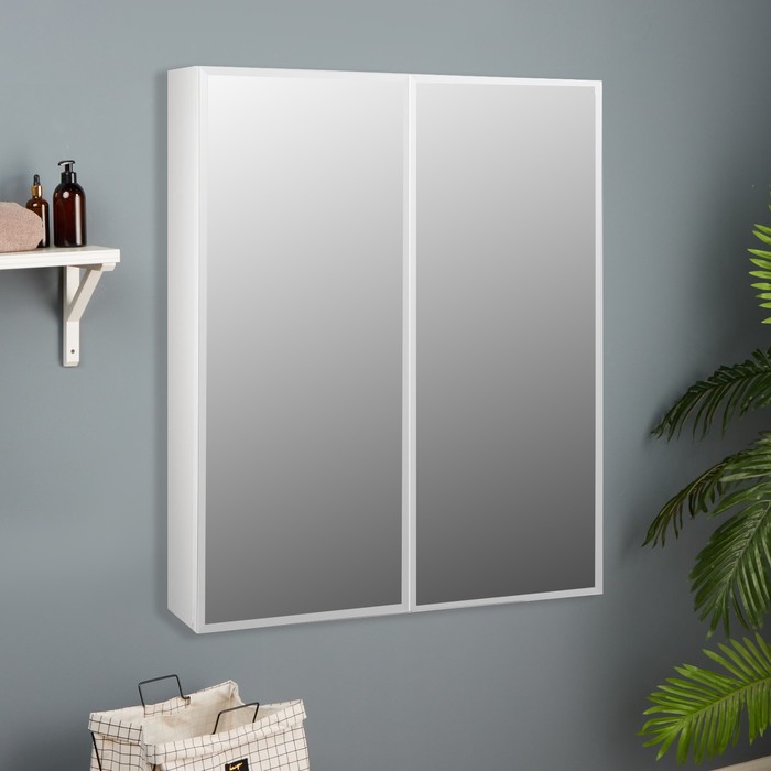 Зеркало-шкаф для ванной комнаты Виктория 60 белый, 60 х 73 х 14,5 см