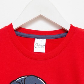 

Лонгслив для мальчика, цвет красный, рост 122