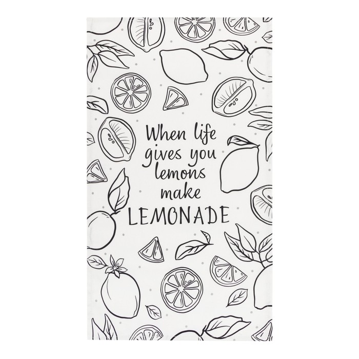 фото Полотенце "этель" lemonade 40х73 см, 100% хлопок, саржа 190 г/м2