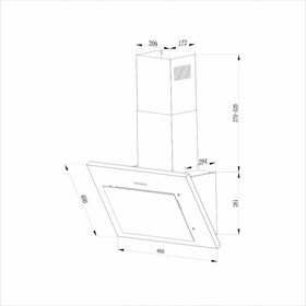 

Кухонная вытяжка Hebermann HBKH 50.1 W, наклонная, 700 м³/ч, 3 скорости, белый