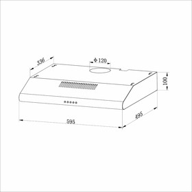 

Кухонная вытяжка Hebermann HBUH 60.1 W, плоская, 440 м³/ч, 3 скорости, белый