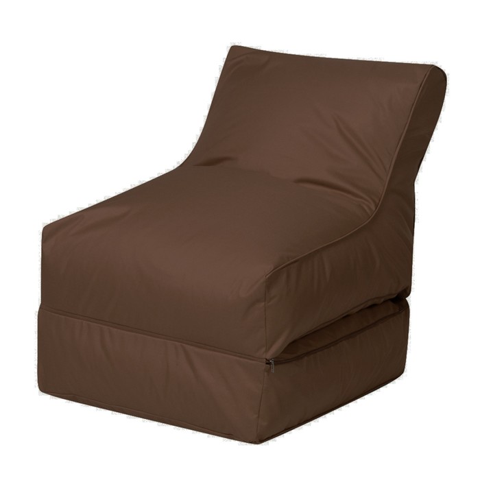 Кресло-лежак, раскладной, цвет коричневый